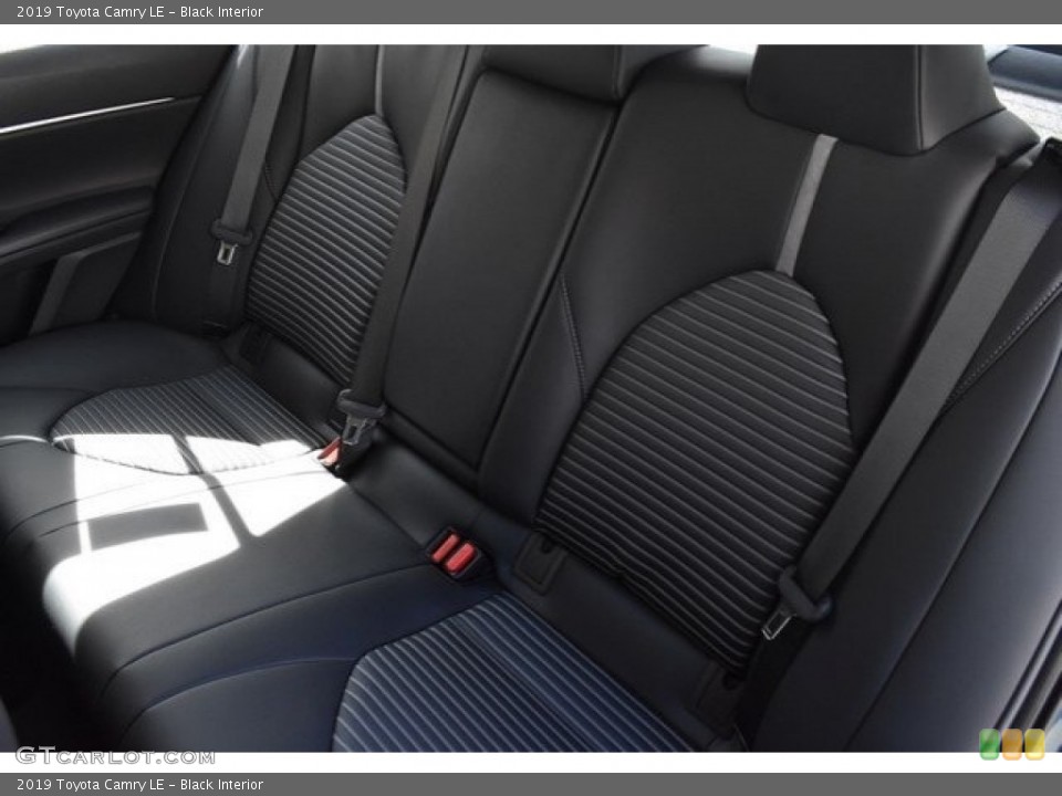 Black Interior Rear Seat for the 2019 Toyota Camry LE #129652756