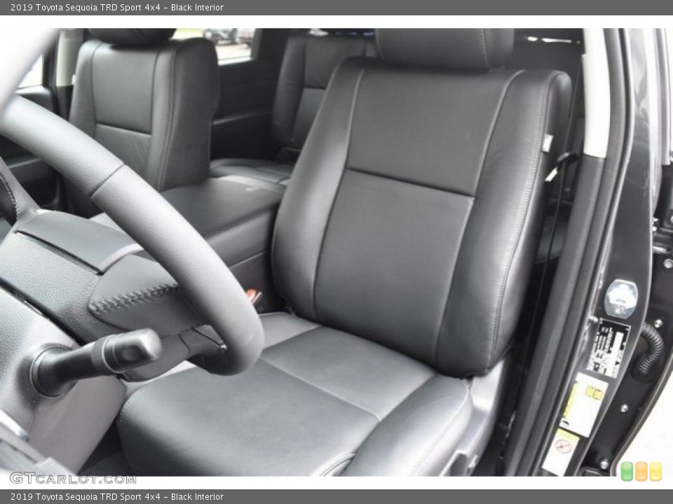 Black Interior Front Seat for the 2019 Toyota Sequoia TRD Sport 4x4 #129657481