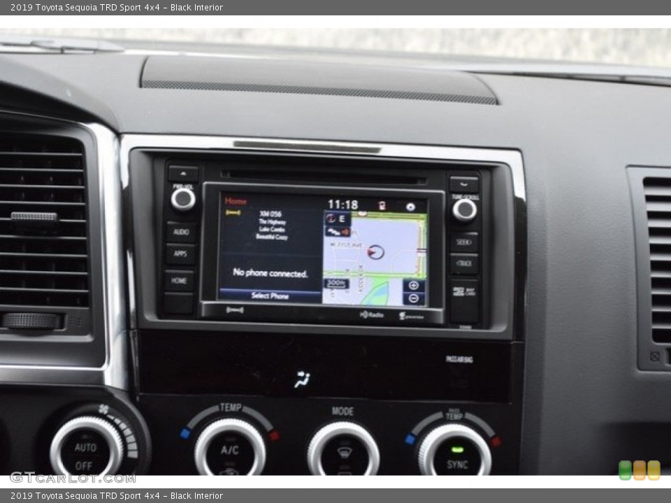 Black Interior Navigation for the 2019 Toyota Sequoia TRD Sport 4x4 #129657538