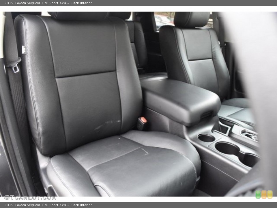 Black Interior Front Seat for the 2019 Toyota Sequoia TRD Sport 4x4 #129657610