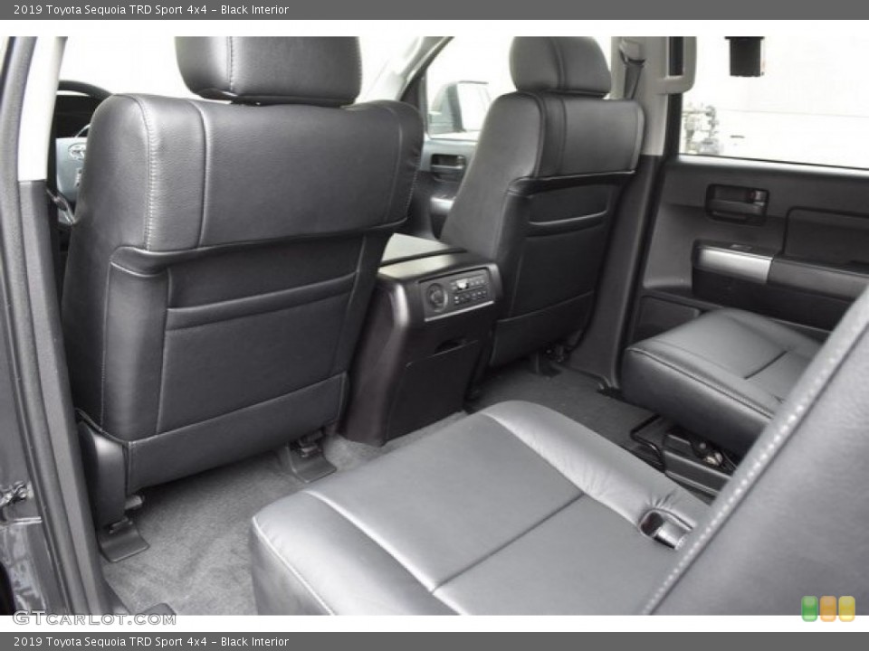 Black Interior Rear Seat for the 2019 Toyota Sequoia TRD Sport 4x4 #129657628