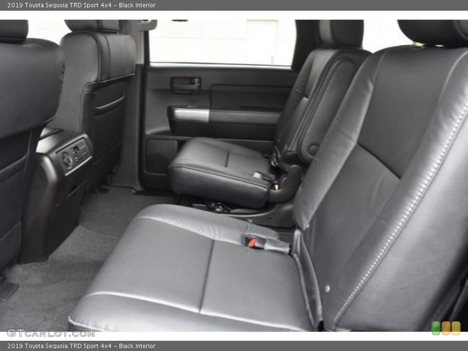 Black Interior Rear Seat for the 2019 Toyota Sequoia TRD Sport 4x4 #129657649