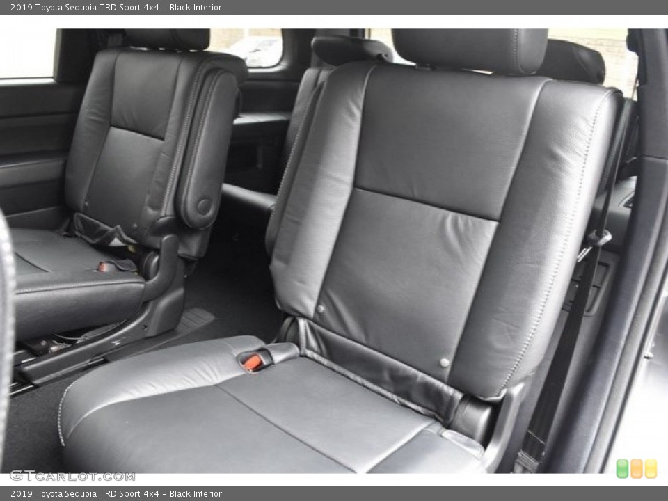 Black Interior Rear Seat for the 2019 Toyota Sequoia TRD Sport 4x4 #129657667