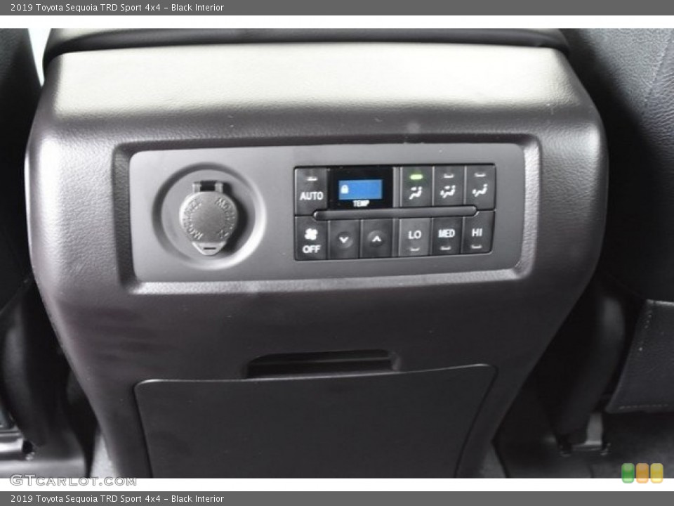 Black Interior Controls for the 2019 Toyota Sequoia TRD Sport 4x4 #129657685