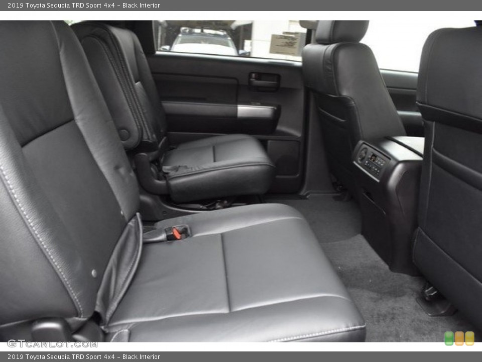 Black Interior Rear Seat for the 2019 Toyota Sequoia TRD Sport 4x4 #129657712