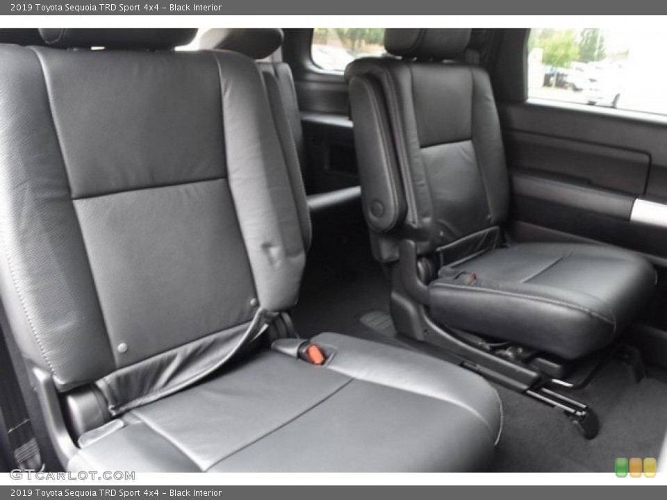 Black Interior Rear Seat for the 2019 Toyota Sequoia TRD Sport 4x4 #129657730
