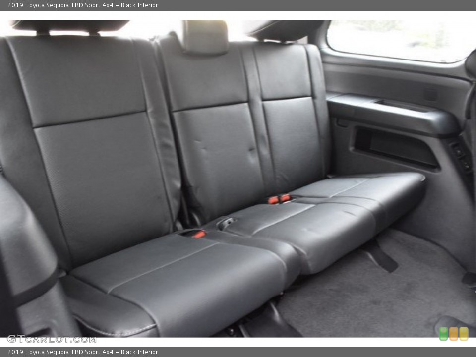 Black Interior Rear Seat for the 2019 Toyota Sequoia TRD Sport 4x4 #129657745