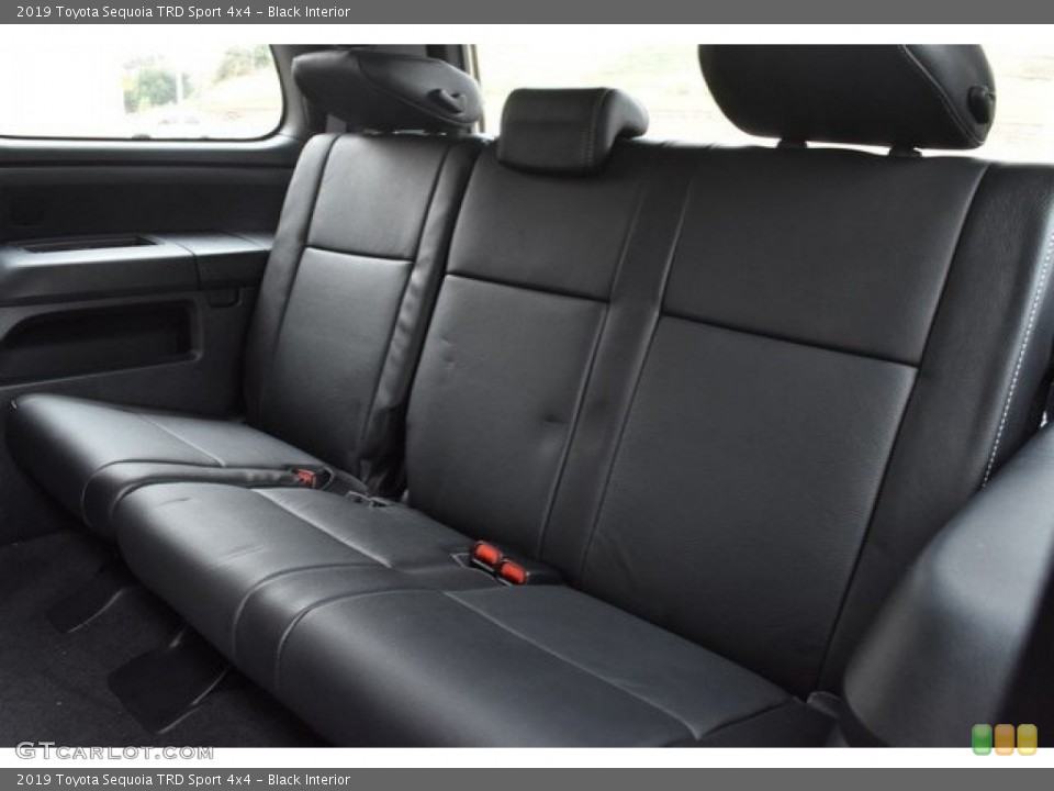 Black Interior Rear Seat for the 2019 Toyota Sequoia TRD Sport 4x4 #129657757