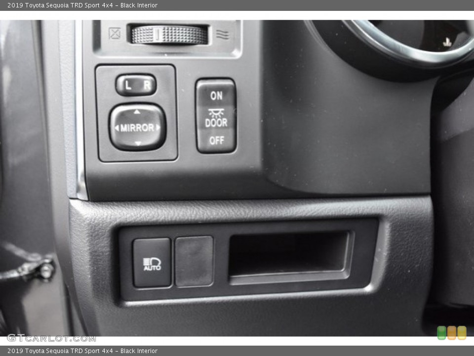 Black Interior Controls for the 2019 Toyota Sequoia TRD Sport 4x4 #129657859