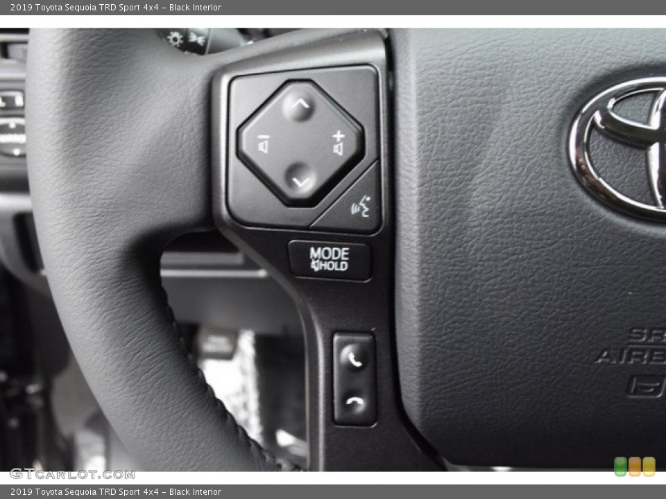 Black Interior Steering Wheel for the 2019 Toyota Sequoia TRD Sport 4x4 #129657874