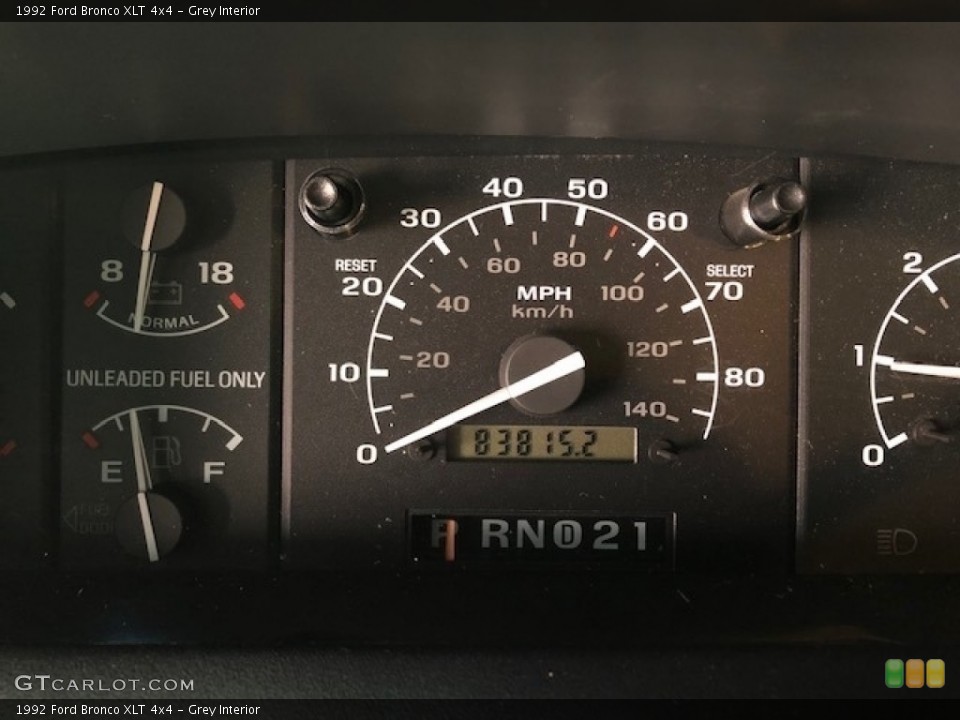 Grey Interior Gauges for the 1992 Ford Bronco XLT 4x4 #129658132