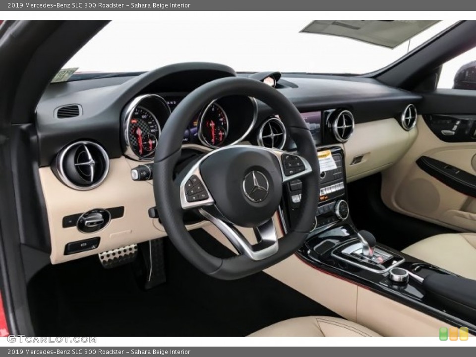 Sahara Beige Interior Dashboard for the 2019 Mercedes-Benz SLC 300 Roadster #129679415
