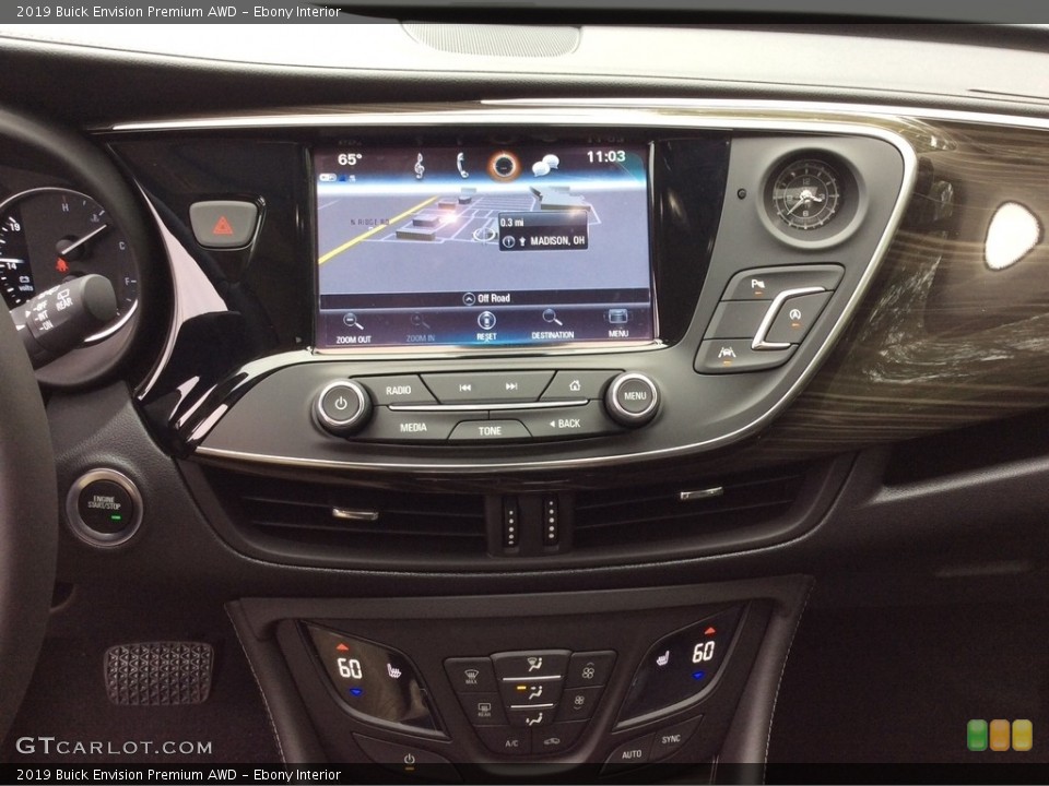 Ebony Interior Controls for the 2019 Buick Envision Premium AWD #129680438