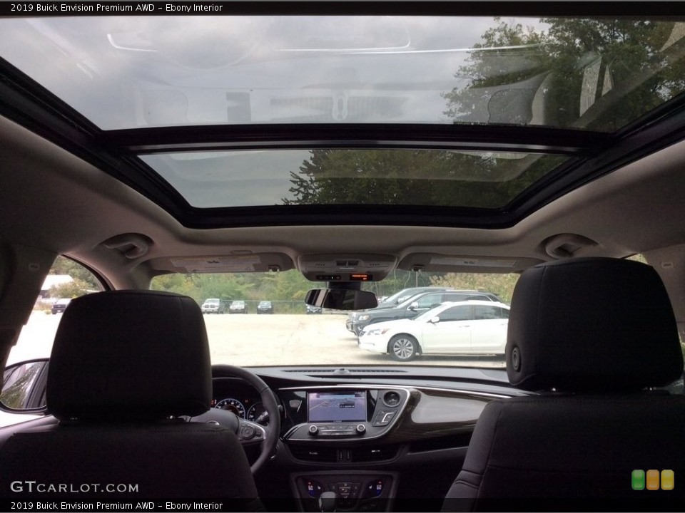 Ebony Interior Sunroof for the 2019 Buick Envision Premium AWD #129680495
