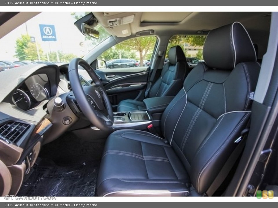 Ebony Interior Front Seat for the 2019 Acura MDX  #129684644