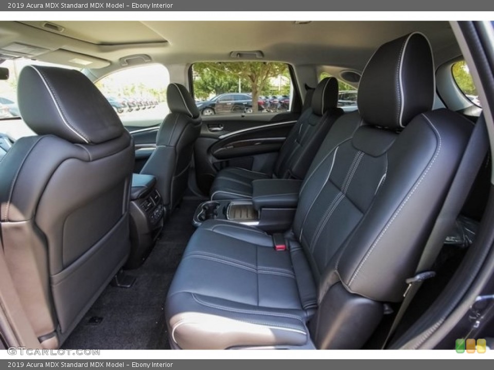 Ebony Interior Rear Seat for the 2019 Acura MDX  #129684674