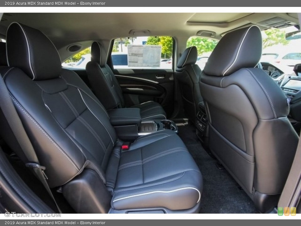 Ebony Interior Rear Seat for the 2019 Acura MDX  #129684764