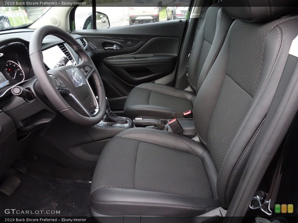 Ebony Interior Front Seat for the 2019 Buick Encore Preferred #129684857
