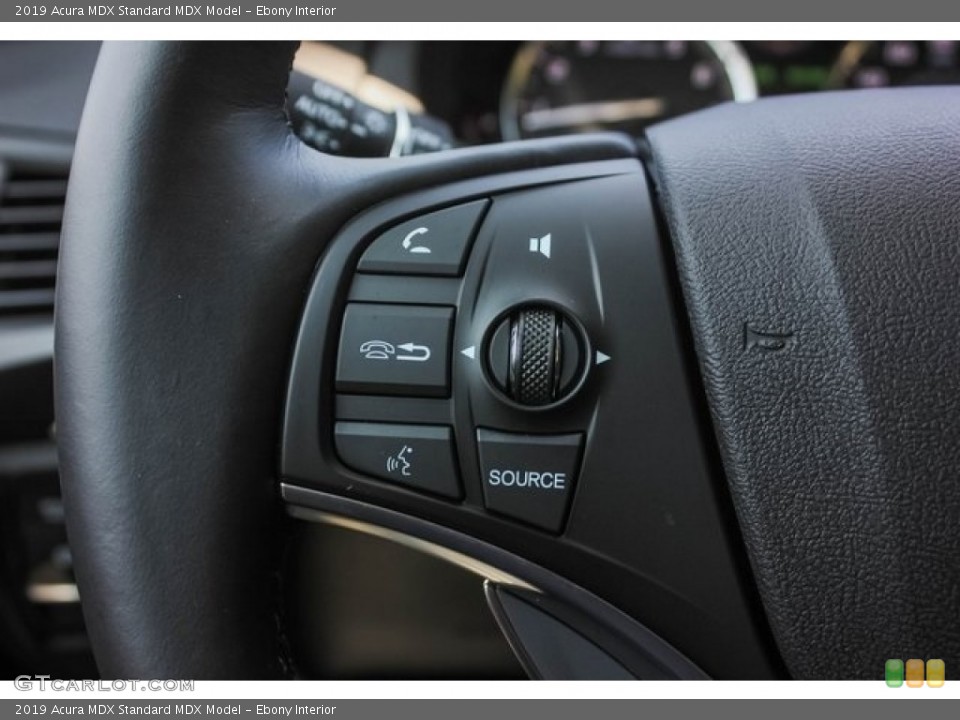 Ebony Interior Steering Wheel for the 2019 Acura MDX  #129685139