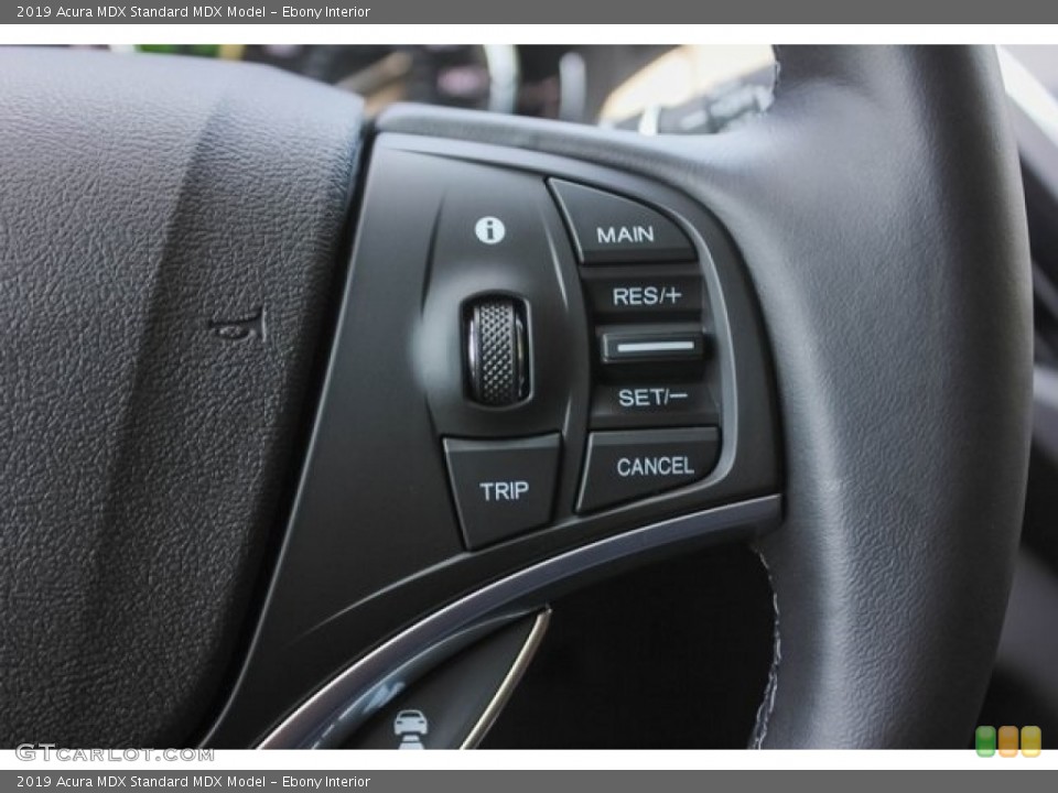 Ebony Interior Steering Wheel for the 2019 Acura MDX  #129685178