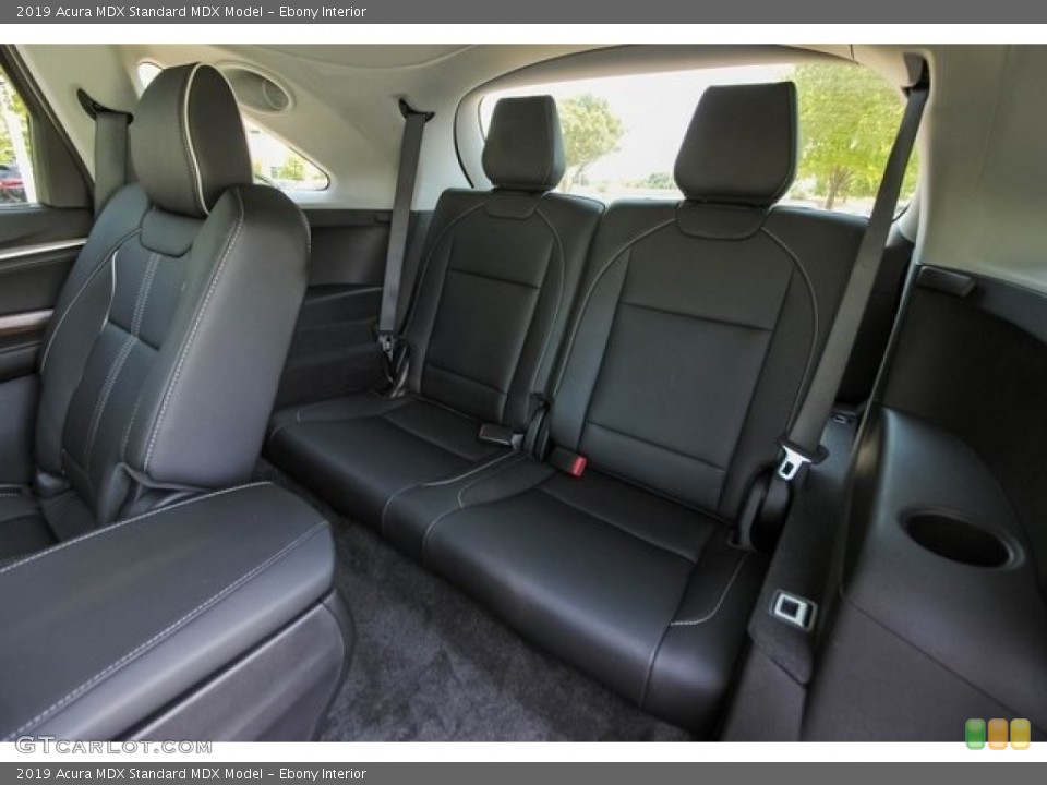 Ebony Interior Rear Seat for the 2019 Acura MDX  #129686714