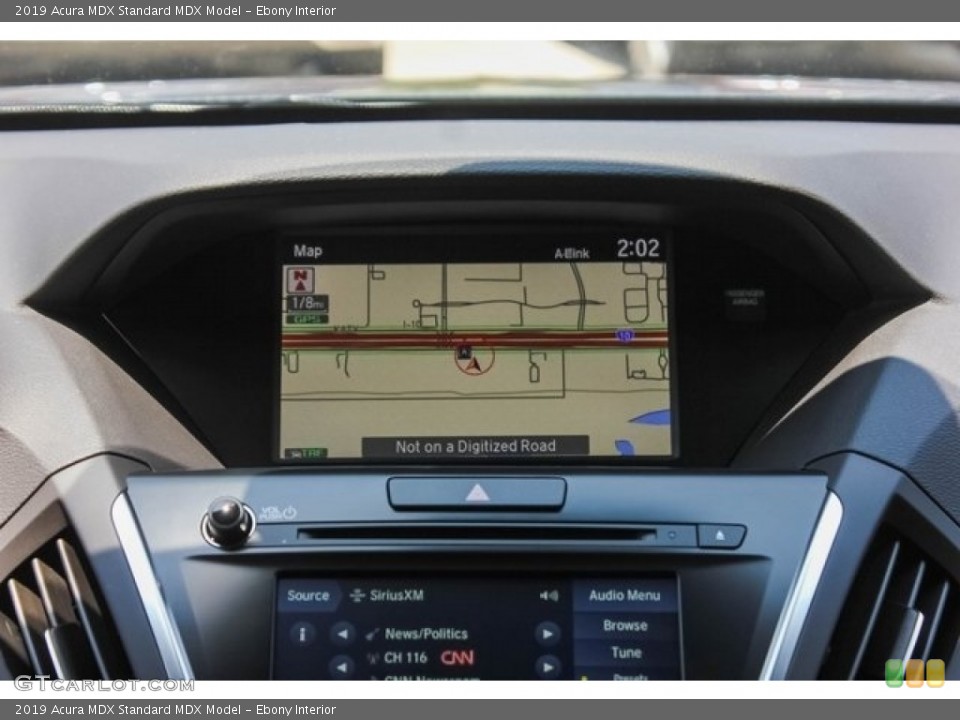 Ebony Interior Navigation for the 2019 Acura MDX  #129686906