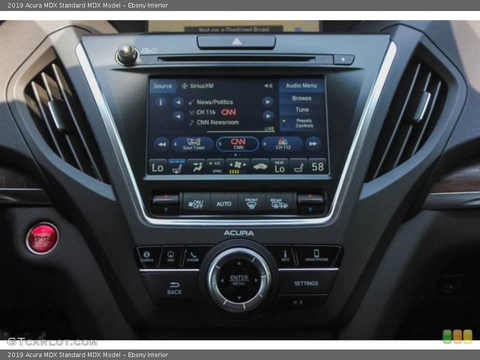 Ebony Interior Controls for the 2019 Acura MDX  #129686924