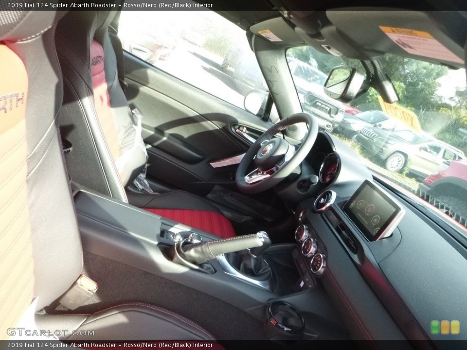 Rosso/Nero (Red/Black) Interior Front Seat for the 2019 Fiat 124 Spider Abarth Roadster #129688892