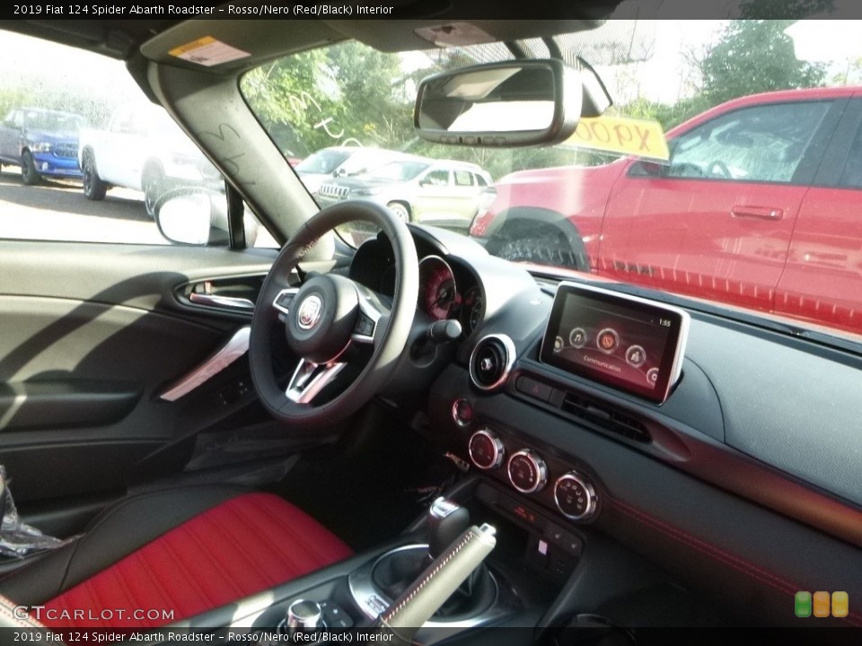Rosso/Nero (Red/Black) Interior Dashboard for the 2019 Fiat 124 Spider Abarth Roadster #129688922