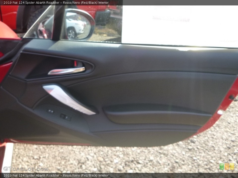 Rosso/Nero (Red/Black) Interior Door Panel for the 2019 Fiat 124 Spider Abarth Roadster #129688946
