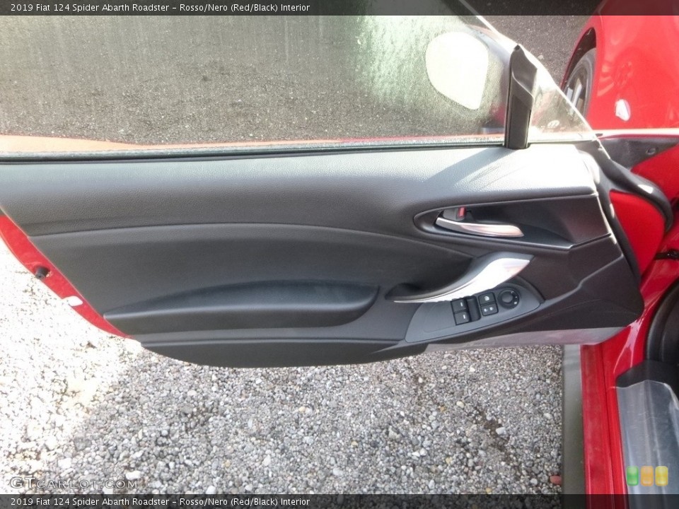 Rosso/Nero (Red/Black) Interior Door Panel for the 2019 Fiat 124 Spider Abarth Roadster #129688979