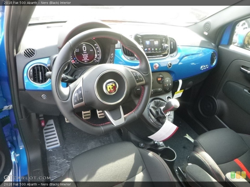 Nero (Black) Interior Photo for the 2018 Fiat 500 Abarth #129689786