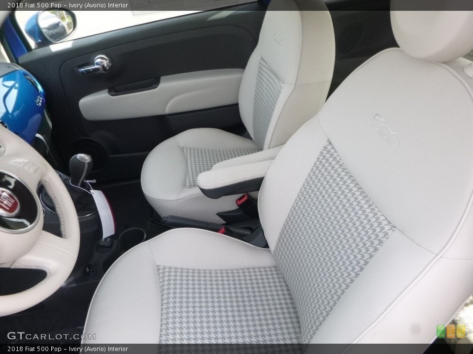 Ivory (Avorio) Interior Front Seat for the 2018 Fiat 500 Pop #129690143