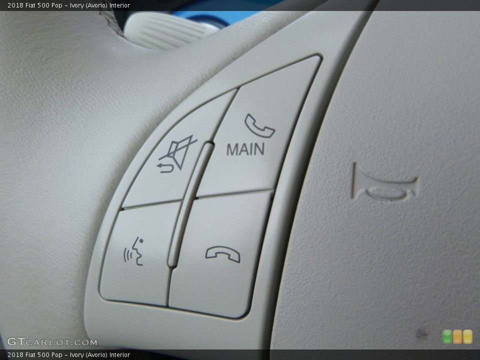 Ivory (Avorio) Interior Steering Wheel for the 2018 Fiat 500 Pop #129690287