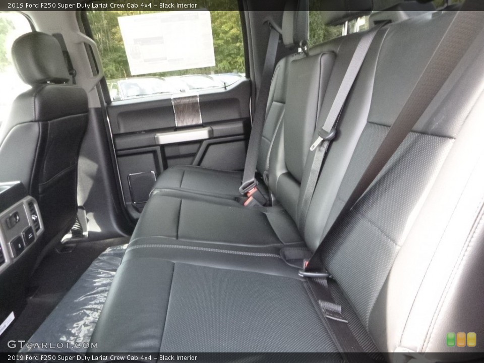 Black Interior Rear Seat for the 2019 Ford F250 Super Duty Lariat Crew Cab 4x4 #129690941