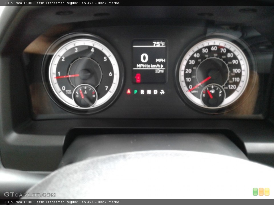 Black Interior Gauges for the 2019 Ram 1500 Classic Tradesman Regular Cab 4x4 #129691142