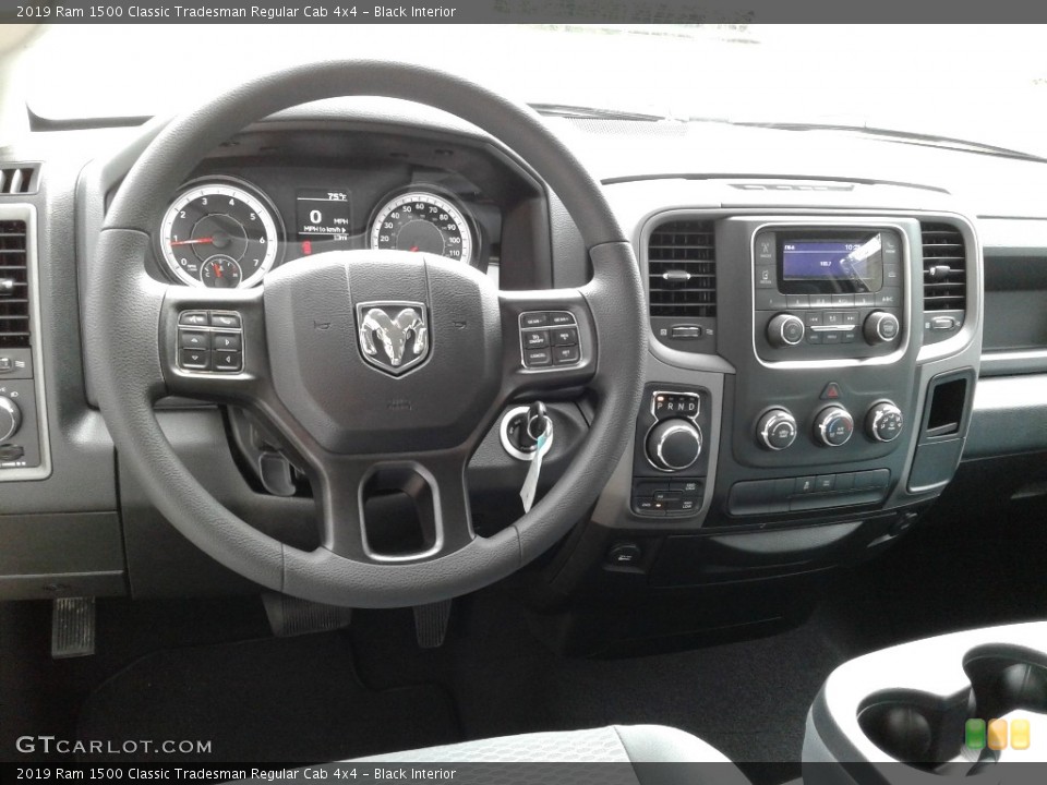 Black Interior Dashboard for the 2019 Ram 1500 Classic Tradesman Regular Cab 4x4 #129691358