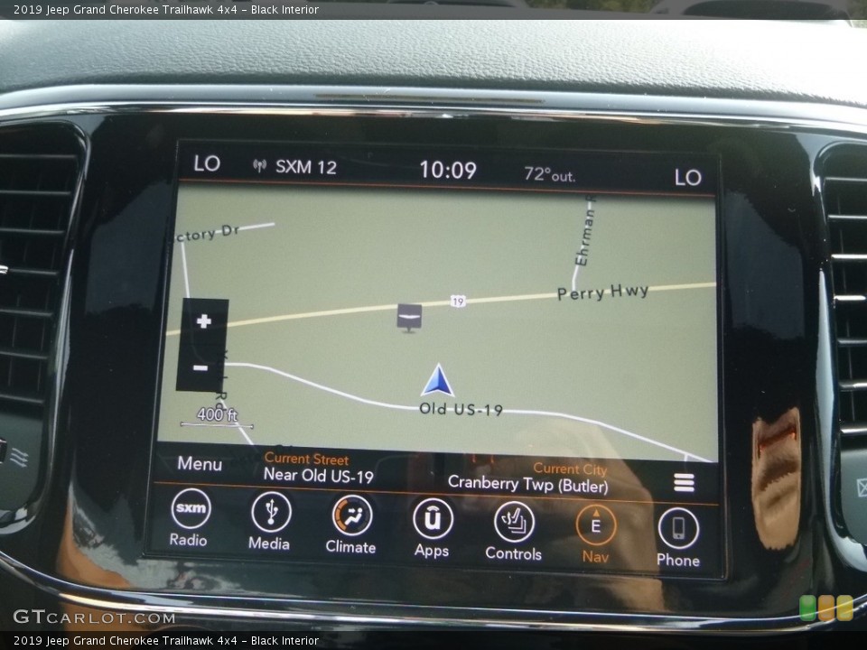 Black Interior Navigation for the 2019 Jeep Grand Cherokee Trailhawk 4x4 #129692543