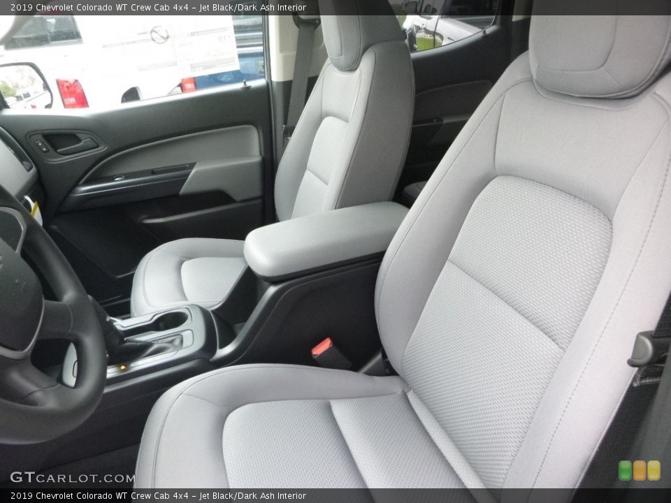 Jet Black/Dark Ash Interior Front Seat for the 2019 Chevrolet Colorado WT Crew Cab 4x4 #129710405
