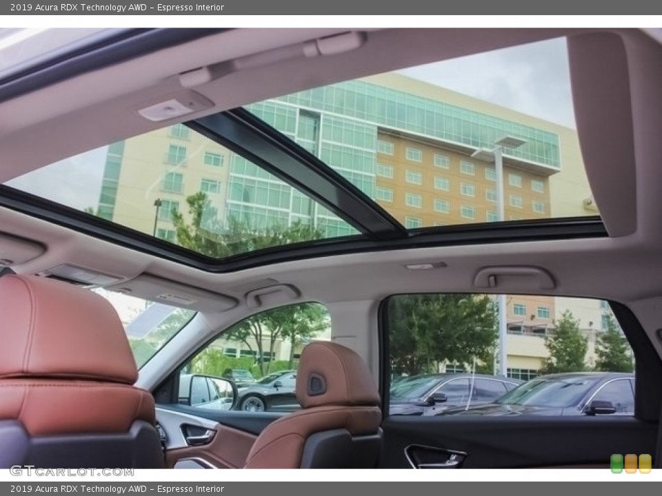Espresso Interior Sunroof for the 2019 Acura RDX Technology AWD #129716315