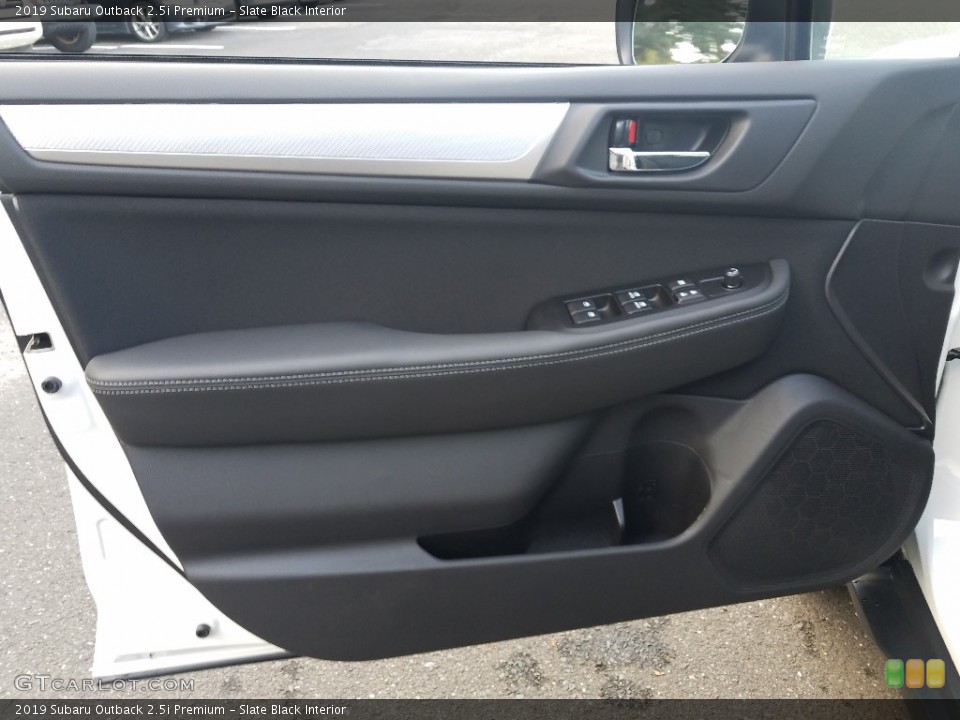 Slate Black Interior Door Panel for the 2019 Subaru Outback 2.5i Premium #129724699
