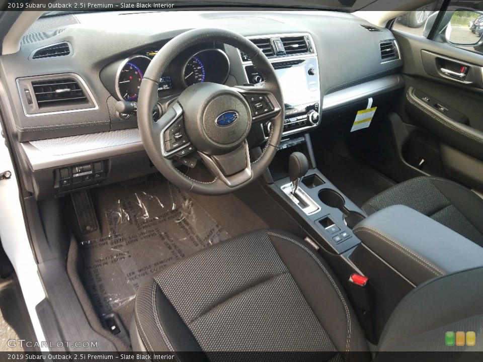 Slate Black Interior Photo for the 2019 Subaru Outback 2.5i Premium #129724726