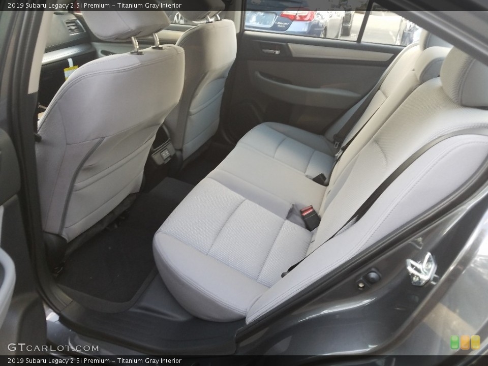 Titanium Gray Interior Rear Seat for the 2019 Subaru Legacy 2.5i Premium #129725224