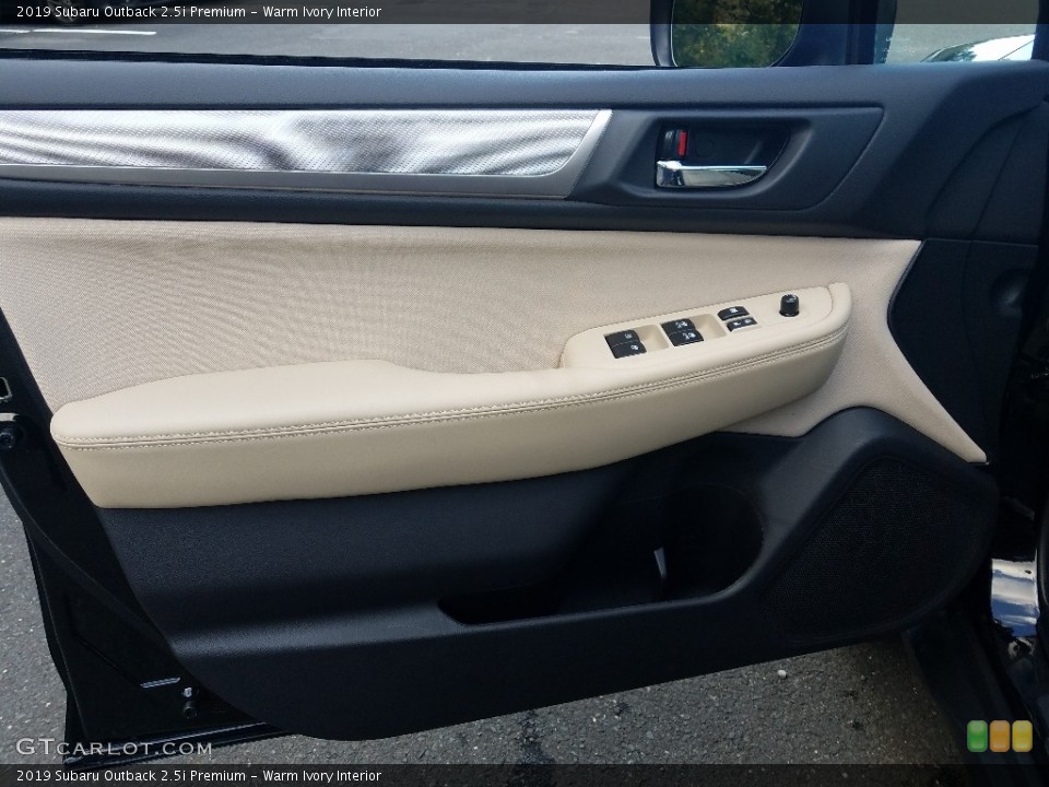 Warm Ivory Interior Door Panel for the 2019 Subaru Outback 2.5i Premium #129725425