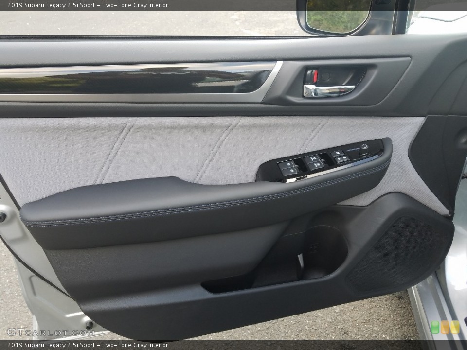 Two-Tone Gray Interior Door Panel for the 2019 Subaru Legacy 2.5i Sport #129725659