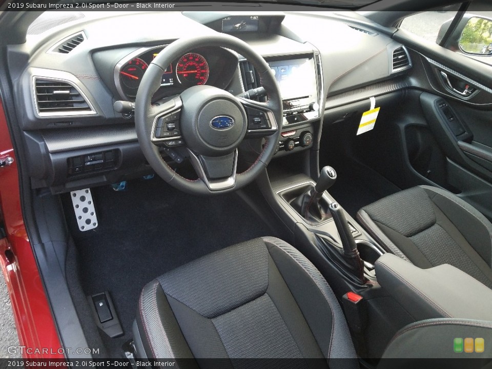 Black Interior Photo for the 2019 Subaru Impreza 2.0i Sport 5-Door #129727219