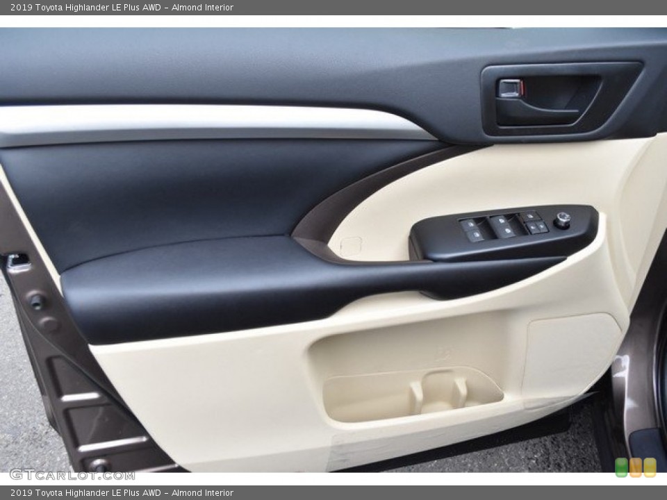 Almond Interior Door Panel for the 2019 Toyota Highlander LE Plus AWD #129734518