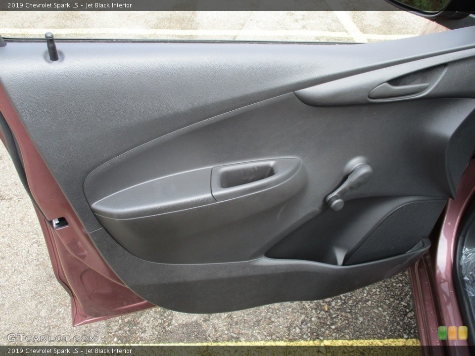 Jet Black Interior Door Panel for the 2019 Chevrolet Spark LS #129737575