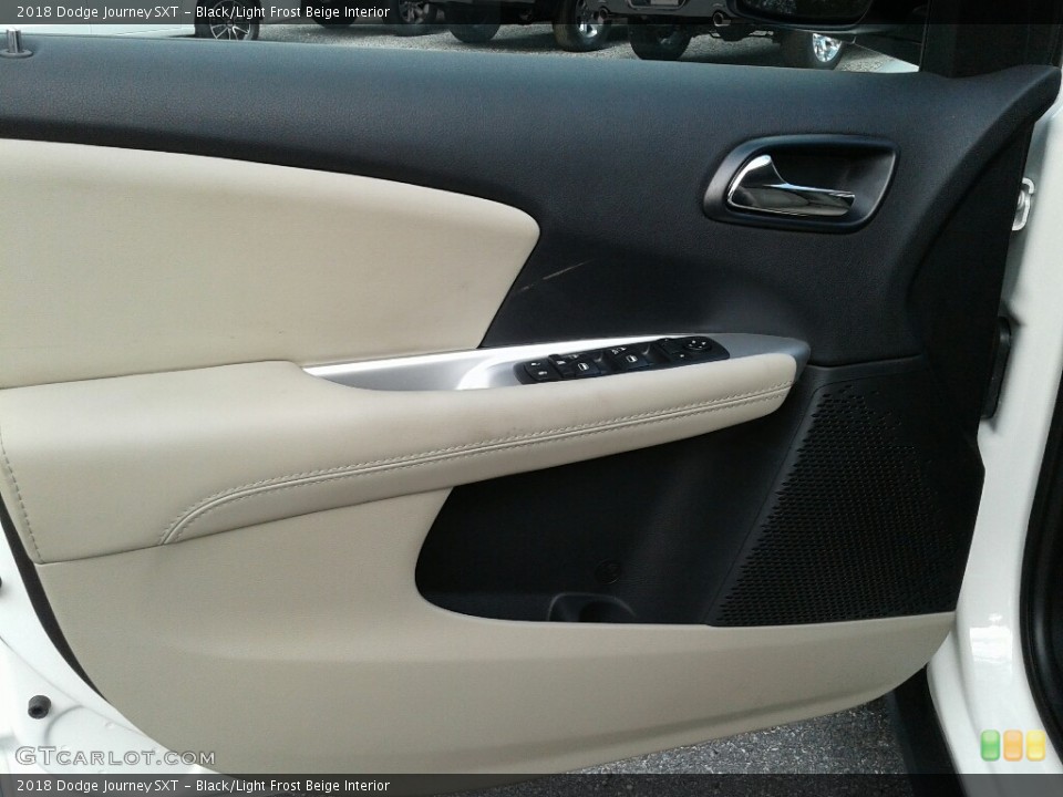Black/Light Frost Beige Interior Door Panel for the 2018 Dodge Journey SXT #129738115