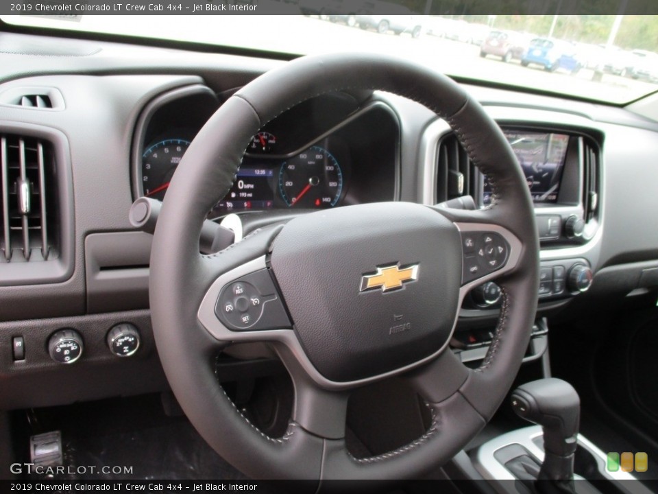 Jet Black Interior Steering Wheel for the 2019 Chevrolet Colorado LT Crew Cab 4x4 #129738967